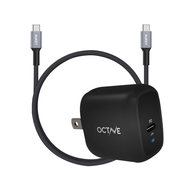 ชุดพร้อมชาร์จ Octave GaN PD 20W + Aukey PA-U32 Bundle ชุดพร้อมชาร์จ Octave GaN PD 20W + Aukey PA-U32 Bundle