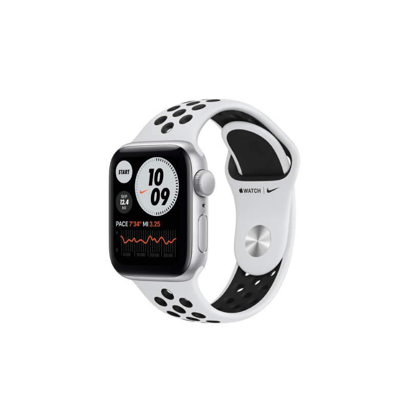 นาฬิกา Apple Watch Nike SE Silver Aluminium case with Nike Sport Band นาฬิกา Apple Watch Nike SE Silver Aluminium case with Nike Sport Band