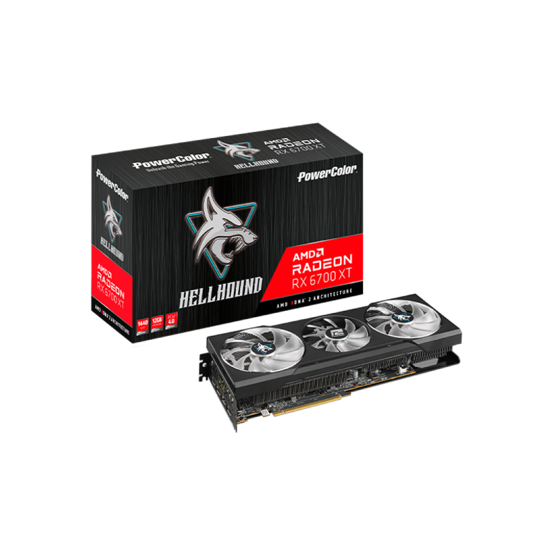 การ์ดจอ Power Color Hellhound RX 6700 XT 12GB GDDR6 การ์ดจอ Power Color Hellhound RX 6700 XT 12GB GDDR6