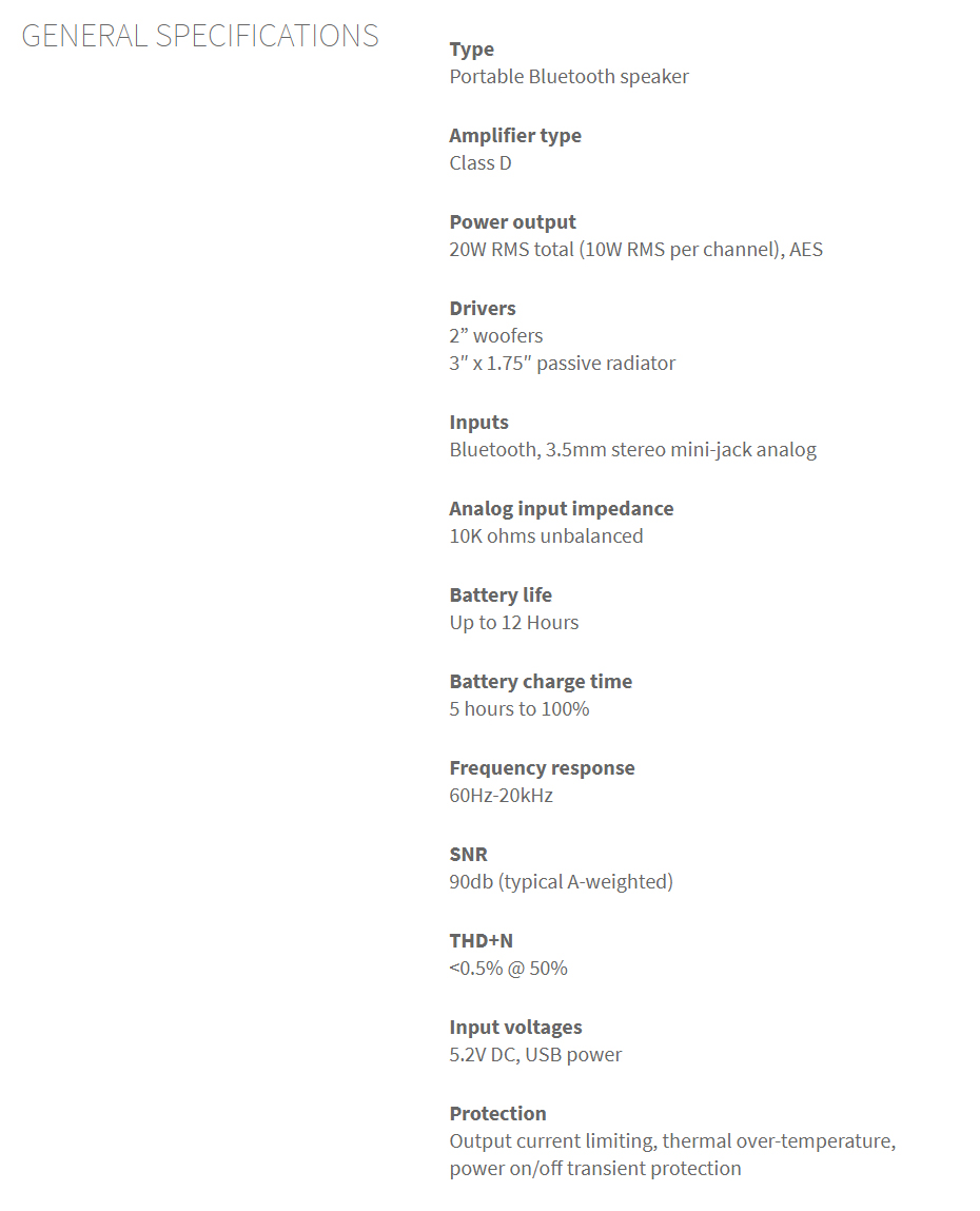 ลำโพง Audioengine 512 Bluetooth Speaker Tech Spec ลำโพง Audioengine 512 Bluetooth Speaker Tech Spec