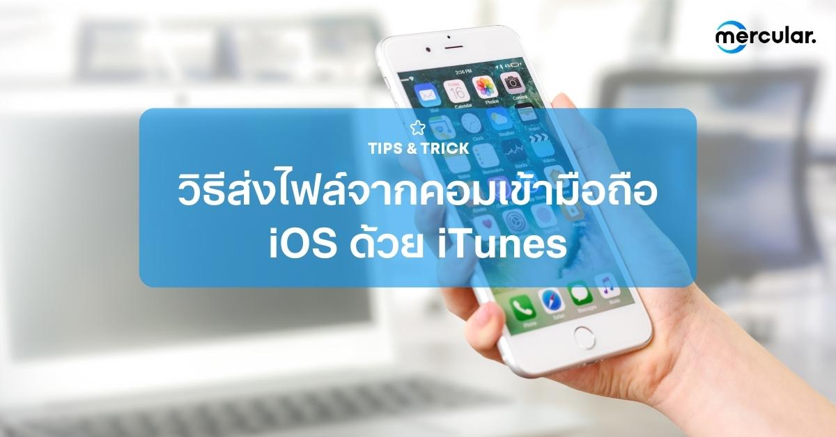 วิธีส่งไฟล์จากคอมเข้ามือถือ iOS ด้วย iTunes ง่ายๆ ทำอย่างไร มาดู!