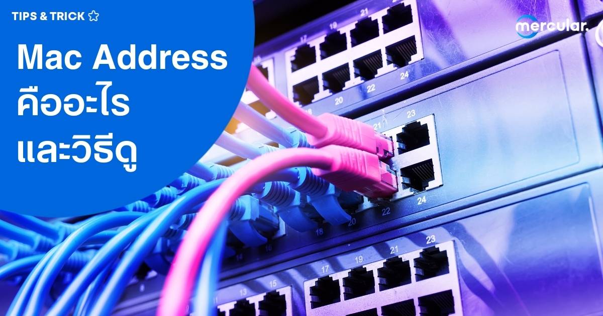 MAC Address คืออะไร วิธีดู MAC Address ในเครื่องต้องทำยังไงบ้าง