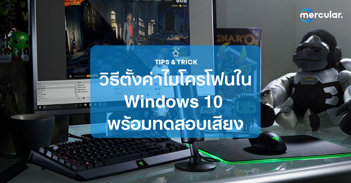 วิธีตั้งค่าไมโครโฟนใน Windows 10 พร้อมทดสอบเสียง