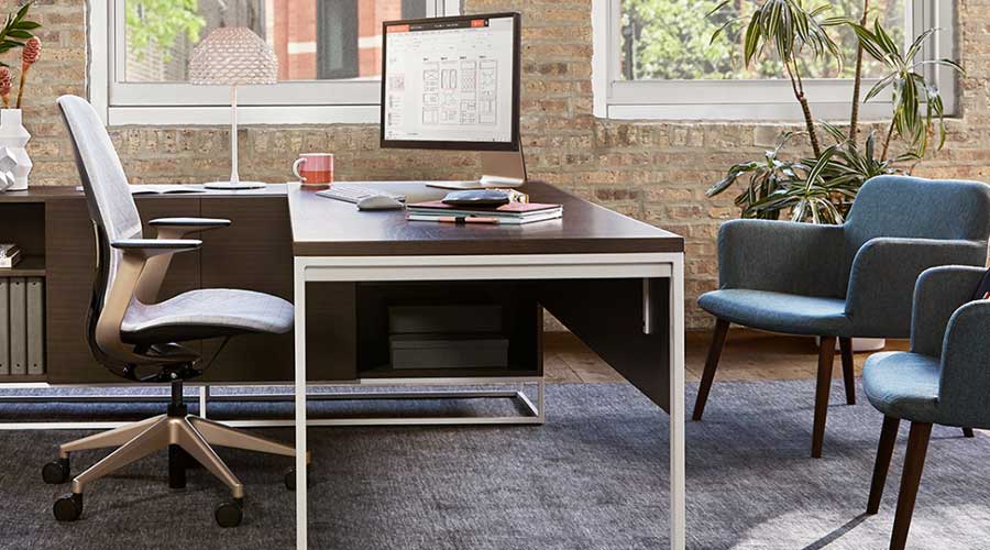 modernform office room desk chair monitor