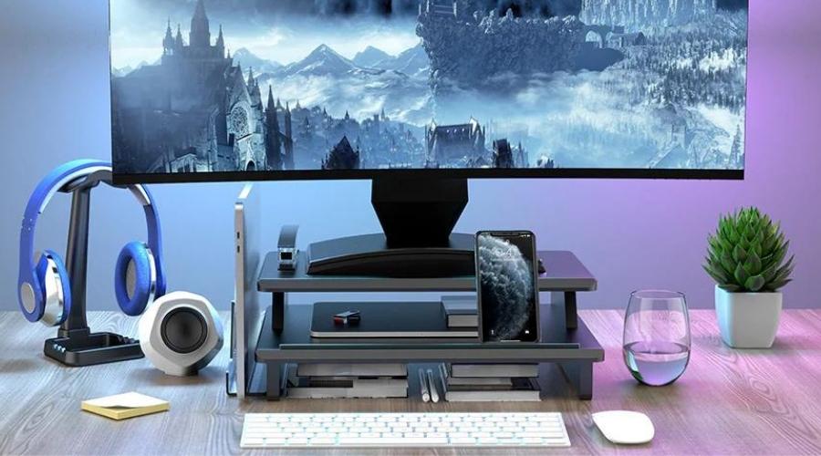 ชั้นวางจอคอมพิวเตอร์ gaming entertainment