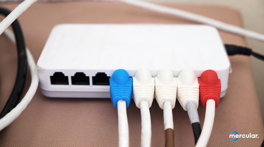 router lan port ethernet connected