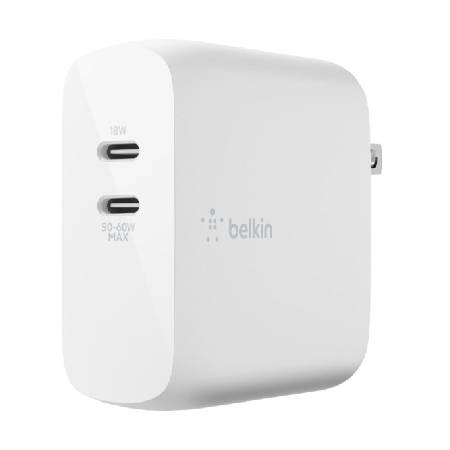 หัวชาร์จ Belkin BOOST CHARGE Dual USB-C GaN Charger 68W