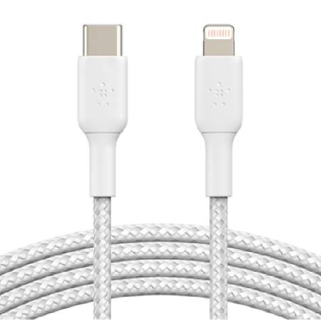 สายชาร์จ Belkin Nylon Braided USB-C to Lightning 30W 2M