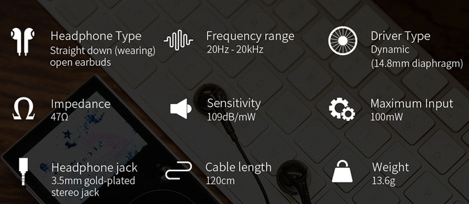 หูฟัง Fiio EM3S Earbud สเปค