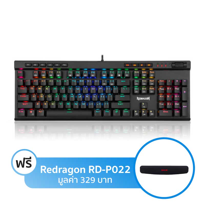 คีย์บอร์ด Redragon RD-K580 Mechanical Keyboard คีย์บอร์ด Redragon RD-K580 Mechanical Keyboard
