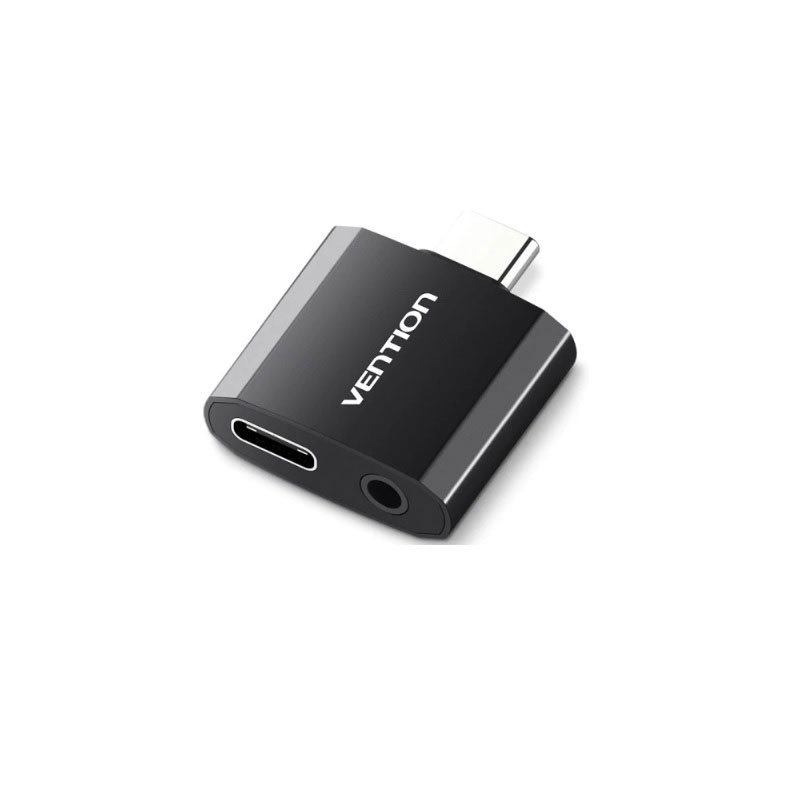 ตัวแปลง Vention Type-C to 3.5mm Audio Adpter With Type-C Power Supply Metal Type ตัวแปลง Vention Type-C to 3.5mm Audio Adpter With Type-C Power Supply Metal Type
