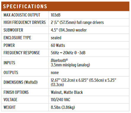 ลำโพงไร้สาย Klipsch The One II Speaker Tech Spec ลำโพงไร้สาย Klipsch The One II Speaker Tech Spec