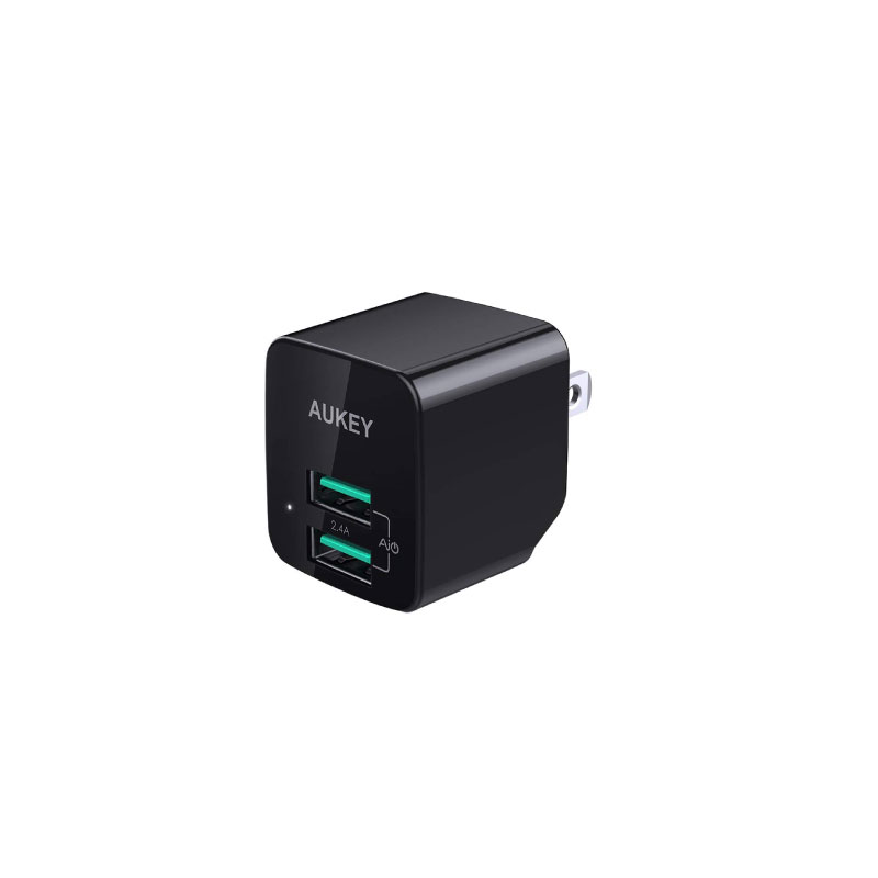 ตัวแปลง Aukey U32 Universal Dual Port AiPower Mini Portable Travel Charger Adapter ตัวแปลง Aukey U32 Universal Dual Port AiPower Mini Portable Travel Charger Adapter