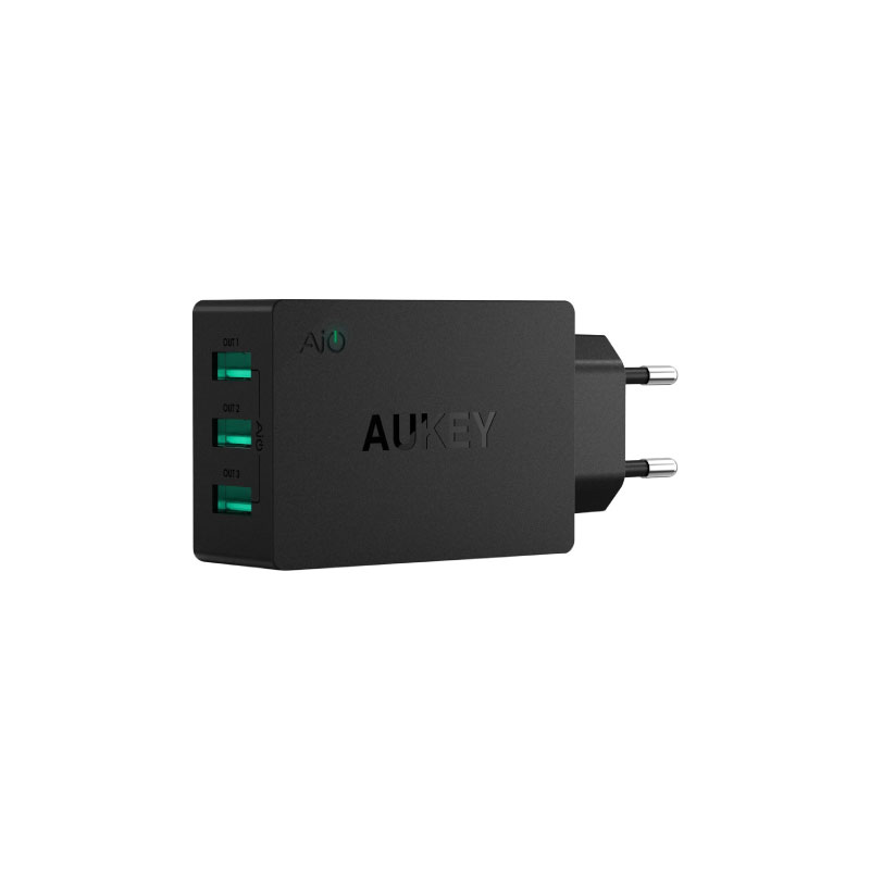 ตัวแปลง Aukey U35 6A 3 USB Port AiPower Travel Charger Adapter ตัวแปลง Aukey U35 6A 3 USB Port AiPower Travel Charger Adapter