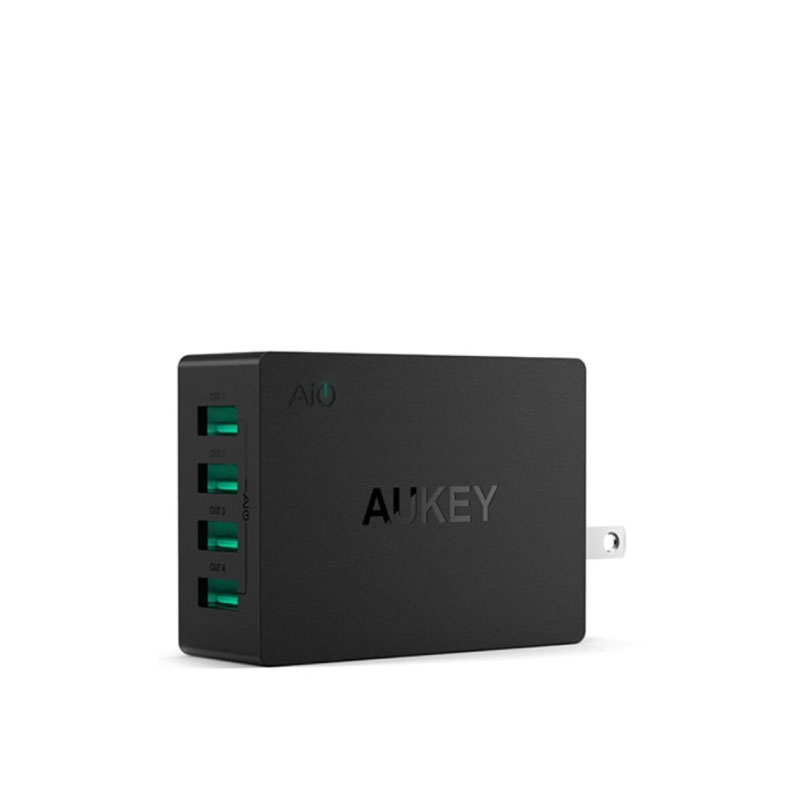 ตัวแปลง Aukey U36 8A 4 USB Port AiPower Travel Charger Adapter ตัวแปลง Aukey U36 8A 4 USB Port AiPower Travel Charger Adapter
