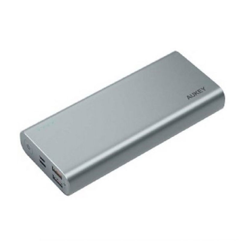 แบตสำรอง Aukey PB-XD13 20000mAh USB-C PowerBank with Quick Charge Grey