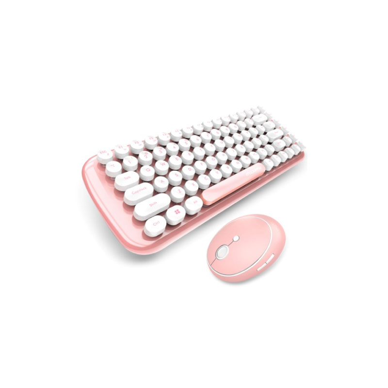 เมาส์และคีย์บอร์ด MOFii CANDY S 2.4G Wireless Keyboard mouse Combo Set Pink