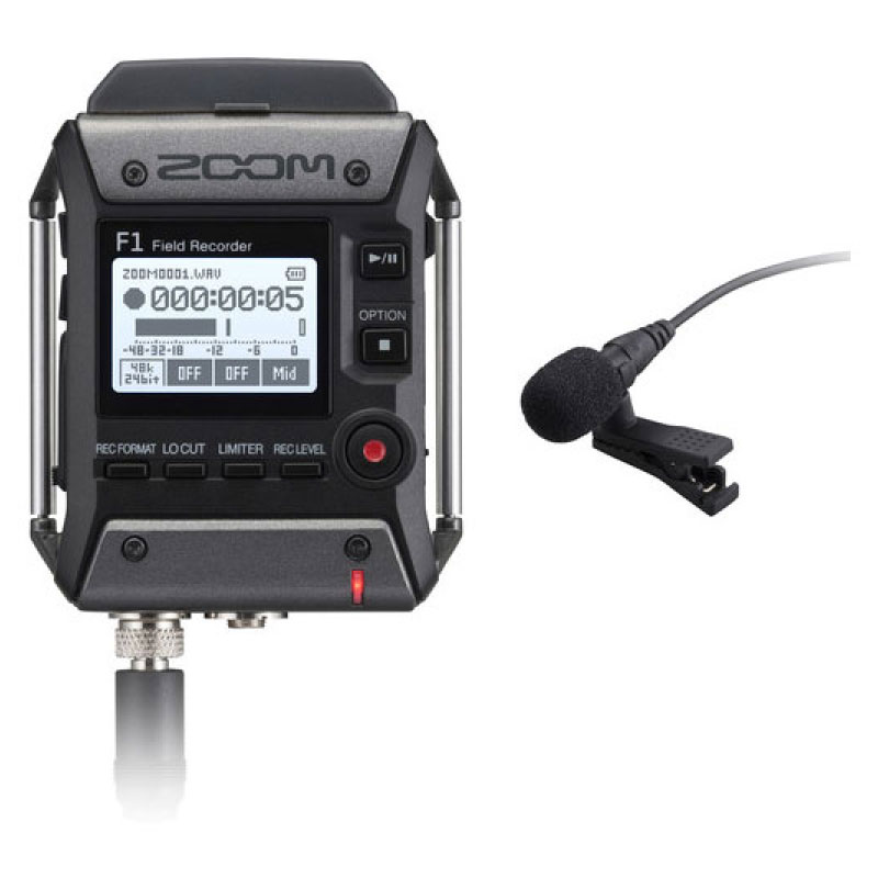 Zoom F1-LP Portable Recorder with Lavalier Microphone Zoom F1-LP Portable Recorder with Lavalier Microphone