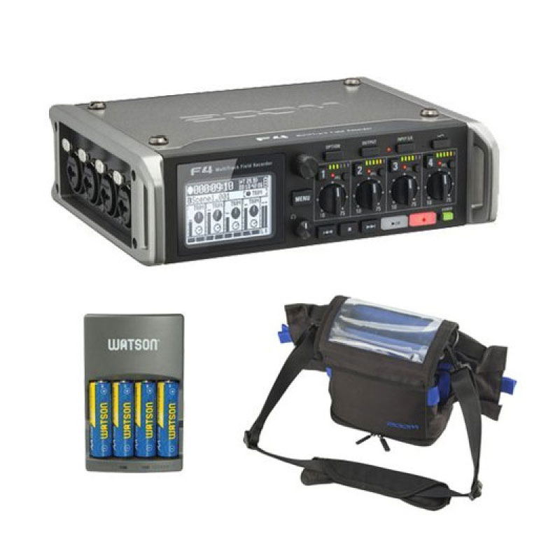 Zoom F4 Multitrack Field Recorder Kit with Protective Case Zoom F4 Multitrack Field Recorder Kit with Protective Case
