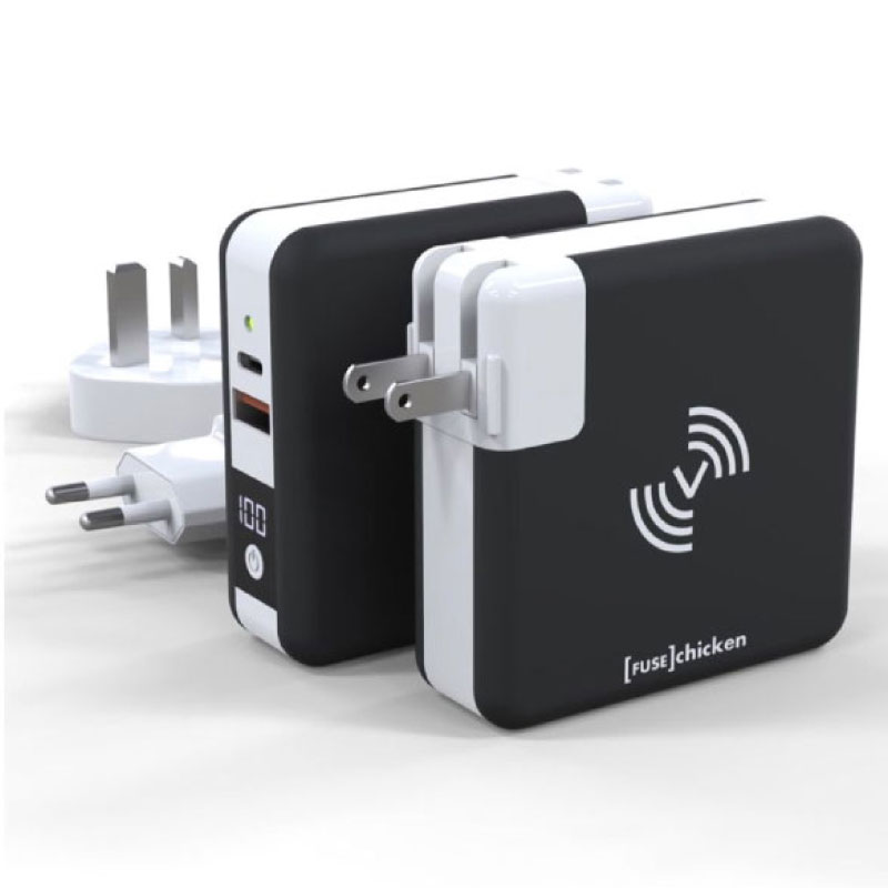 หัวชาร์จ Fuse Chicken Universal travel charger USB A,C Wireless Charging หัวชาร์จ Fuse Chicken Universal travel charger USB A,C Wireless Charging