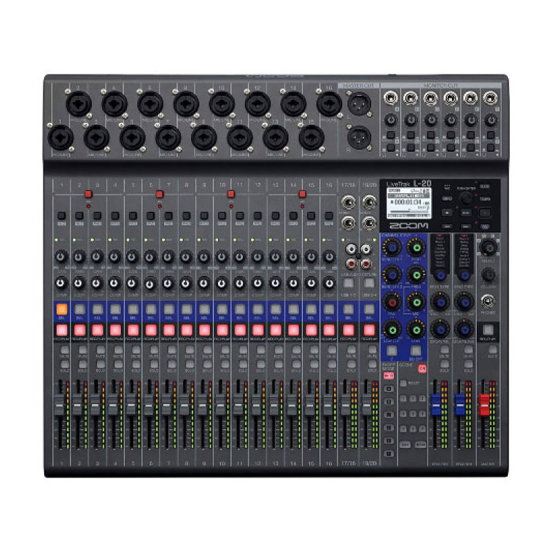 Zoom LiveTrak L-20 20 Input Digital Mixer & Multitrack Recorder Zoom LiveTrak L-20 20 Input Digital Mixer & Multitrack Recorder