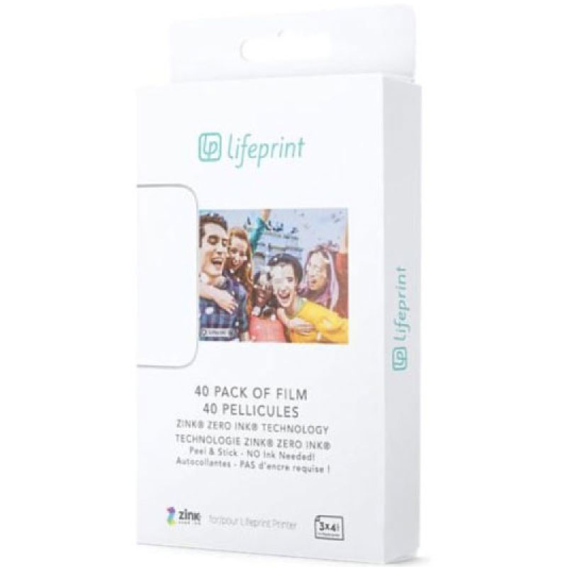 กระดาษปริ้นรูป Lifeprint 3x4.5 Photo Film For 3x4.5 Photo and Video Printer 40 Pack กระดาษปริ้นรูป Lifeprint 3x4.5 Photo Film For 3x4.5 Photo and Video Printer 40 Pack