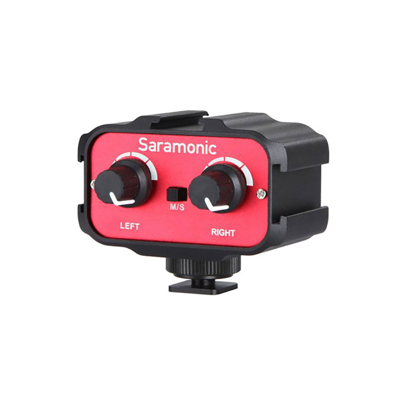 Saramonic SR-AX100 Passive 2-Channel Audio Adapter for DSLR Camera Saramonic SR-AX100 Passive 2-Channel Audio Adapter for DSLR Camera