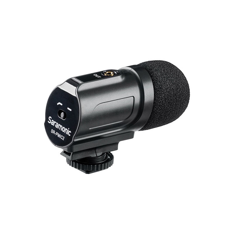 Saramonic SR-PMIC2 Mini Stereo Condenser Microphone with Integrated Shockmount Saramonic SR-PMIC2 Mini Stereo Condenser Microphone with Integrated Shockmount