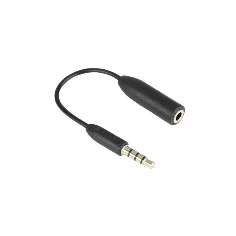 Saramonic SR-UC201 3.5mm Female TRS Microphone Adapter Cable to 3.5mm Male Saramonic SR-UC201 3.5mm Female TRS Microphone Adapter Cable to 3.5mm Male