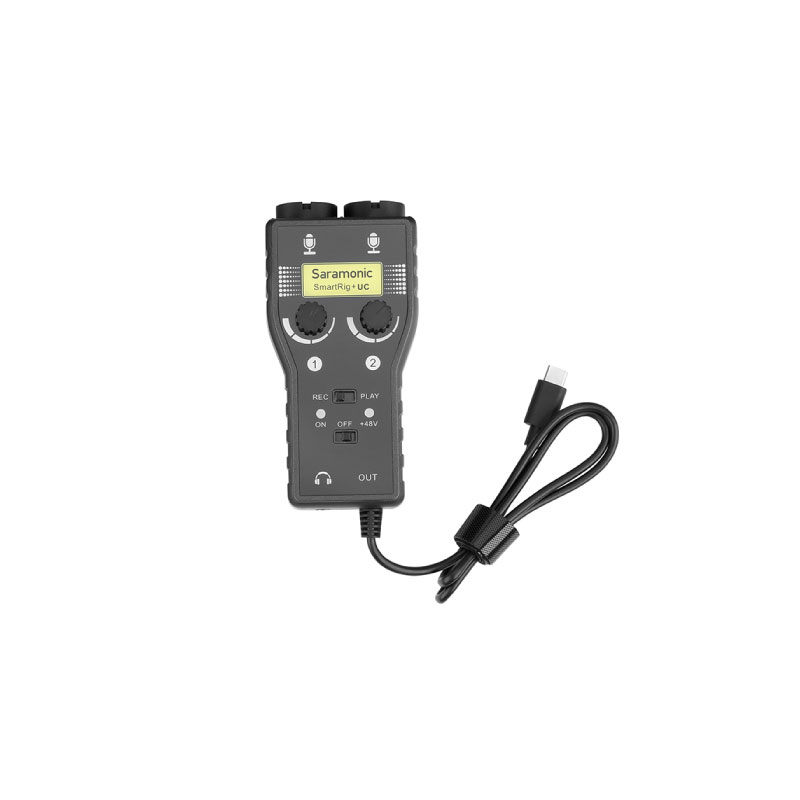 Saramonic SmartRig+ UC 2-Channel mic & instrument audio adapter for Type-C devices Saramonic SmartRig+ UC 2-Channel mic & instrument audio adapter for Type-C devices