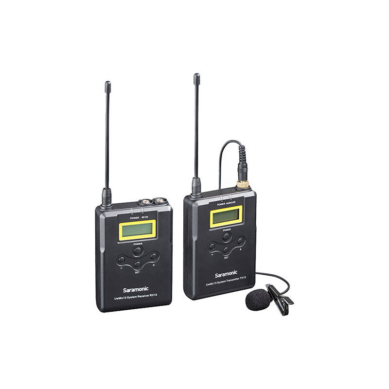 Saramonic UwMic15 Camera-Mount Wireless Omni Lavalier Microphone Saramonic UwMic15 Camera-Mount Wireless Omni Lavalier Microphone