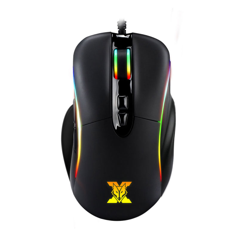 เมาส์ Nubwo X ZYRUS X70 RGB Gaming Mouse Black
