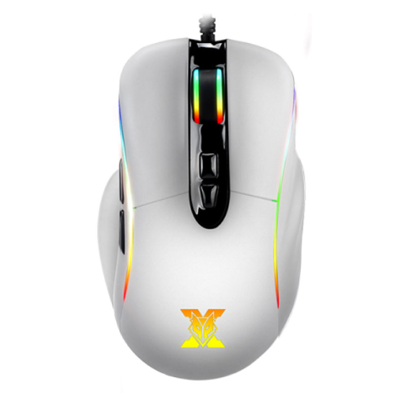 เมาส์ Nubwo X ZYRUS X70 RGB Gaming Mouse White
