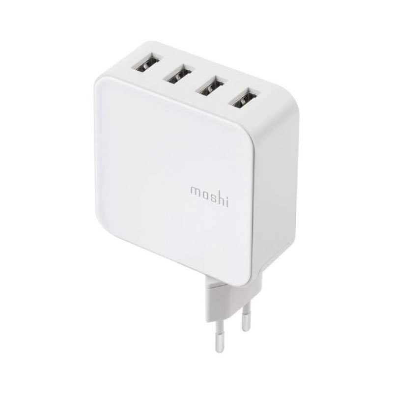หัวชาร์จ Moshi ProGeo 4-Port USB Wall Charger หัวชาร์จ Moshi ProGeo 4-Port USB Wall Charger
