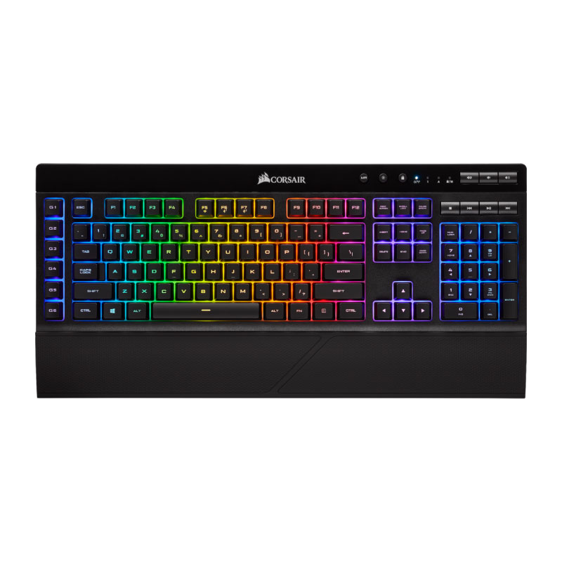 คีย์บอร์ดไร้สาย Corsair K57 RGB Wireless Gaming Keyboard คีย์บอร์ดไร้สาย Corsair K57 RGB Wireless Gaming Keyboard
