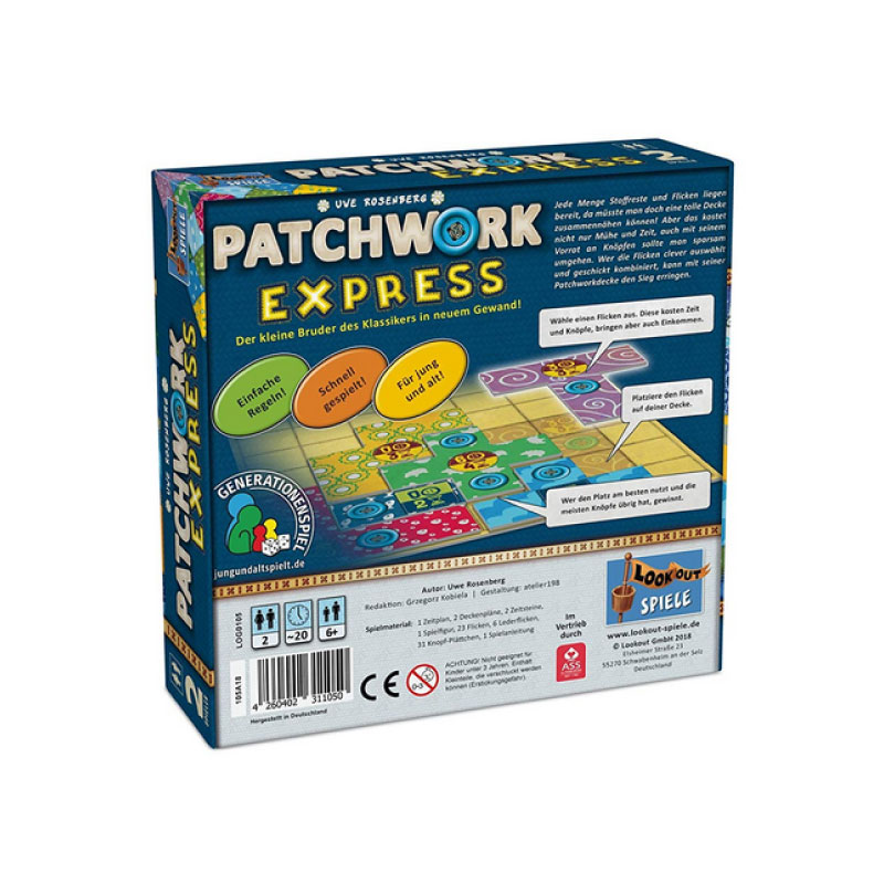 บอร์ดเกม Patchwork Express Board Game
