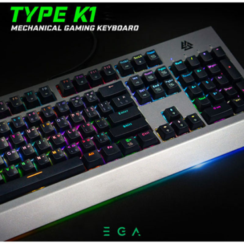 คีย์บอร์ด EGA K1 Mechanical Keyboard Blue Sw