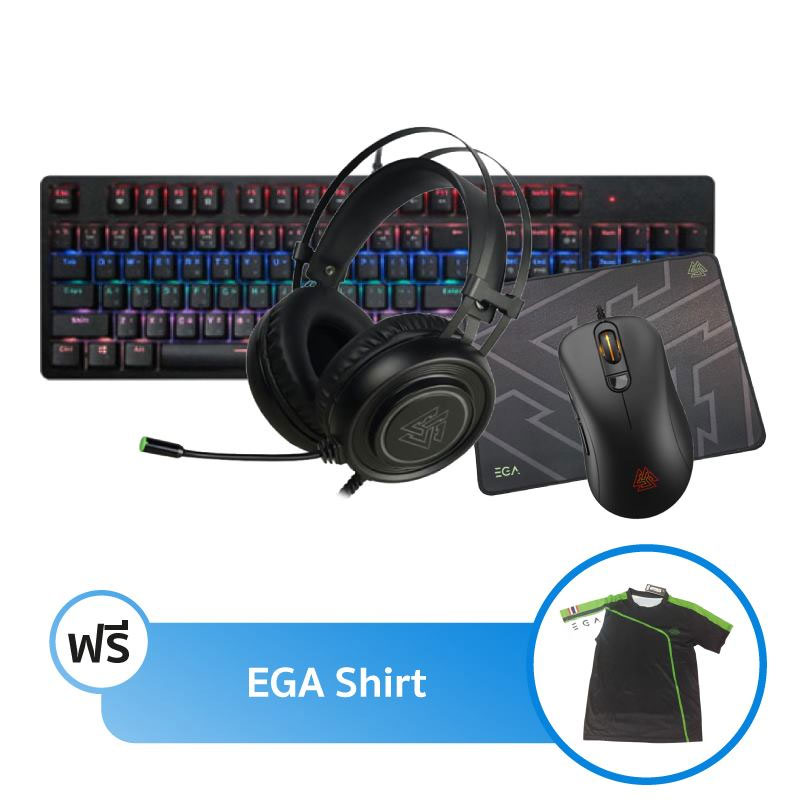 ชุดเล่นเกม EGA K2 + M2 + H3 + Mouse Pad M2 ชุดเล่นเกม EGA K2 + M2 + H3 + Mouse Pad M2