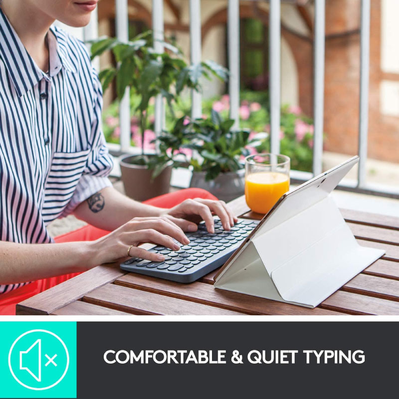 คีย์บอร์ด Logitech K380 Multi-Device Bluetooth Keyboard Black (EN)