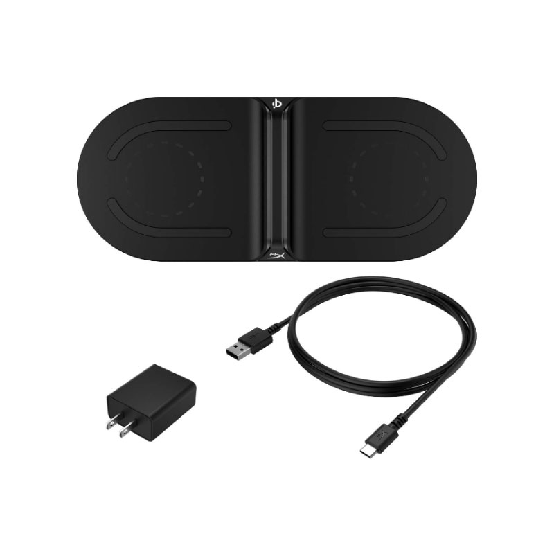 แท่นชาร์จ HyperX Chargeplay Base Qi Dual Wireless Charger แท่นชาร์จ HyperX Chargeplay Base Qi Dual Wireless Charger