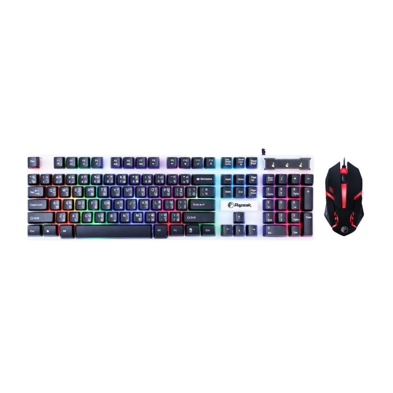 ชุดคีย์บอร์ดและเมาส์ Razeak RKM-101 Gaming Set ชุดคีย์บอร์ดและเมาส์ Razeak RKM-101 Gaming Set