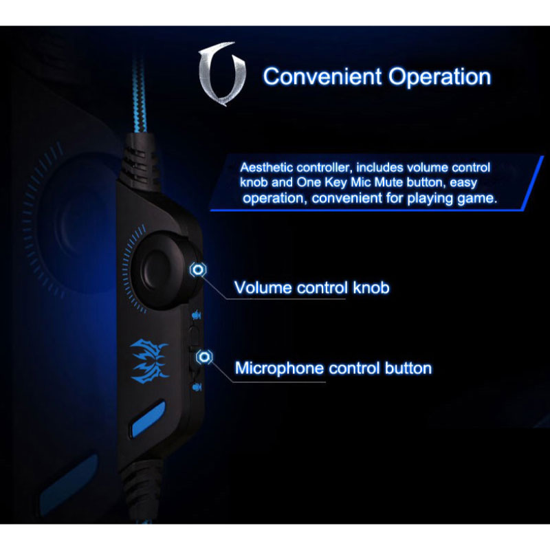 หูฟัง Kotion EACH G2000 Gaming Headphone Blue