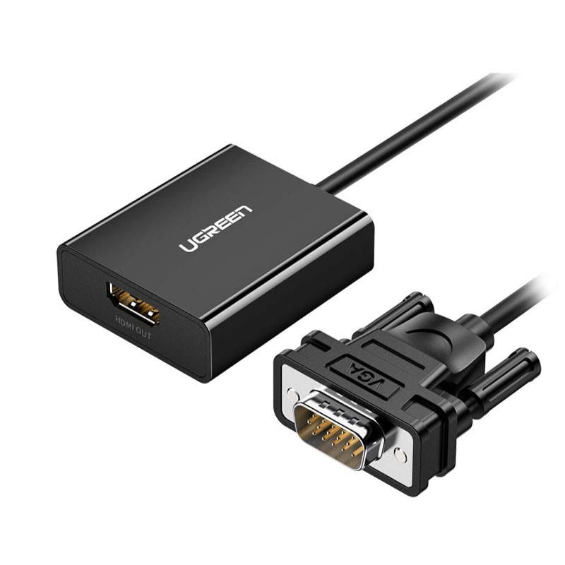 สาย Ugreen Converter VGA TO HDMI Cable (60814) สาย Ugreen Converter VGA TO HDMI Cable (60814)
