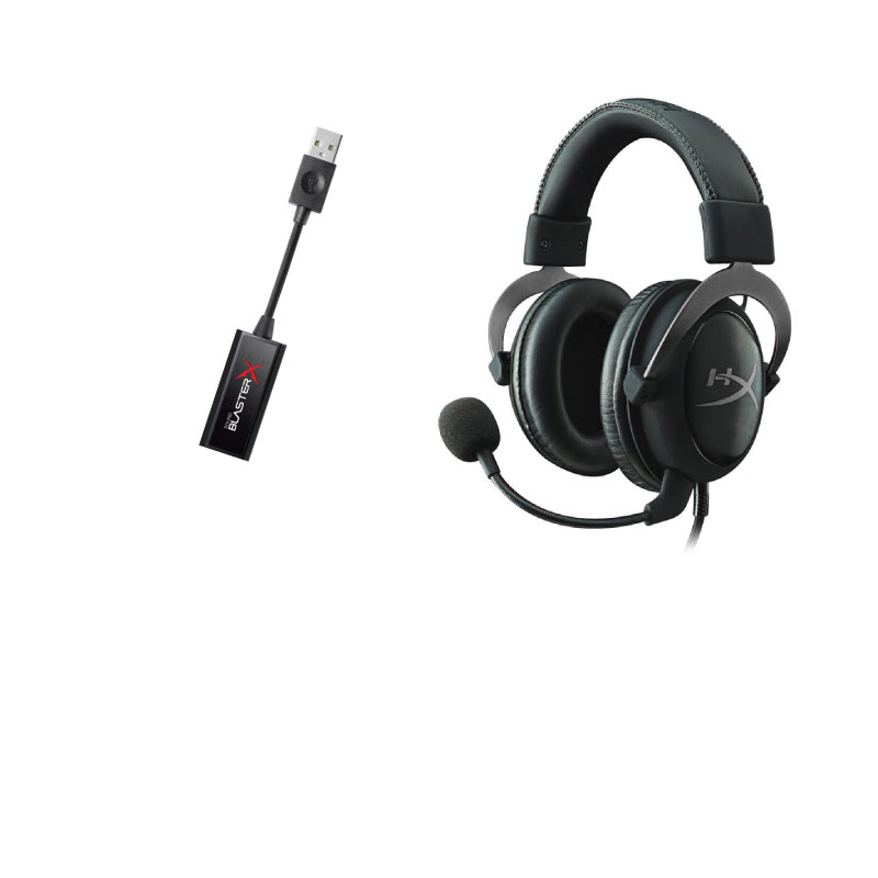 ชุดหูฟังเล่นเกม HyperX Cloud II + Creative G1 ชุดหูฟังเล่นเกม HyperX Cloud II + Creative G1