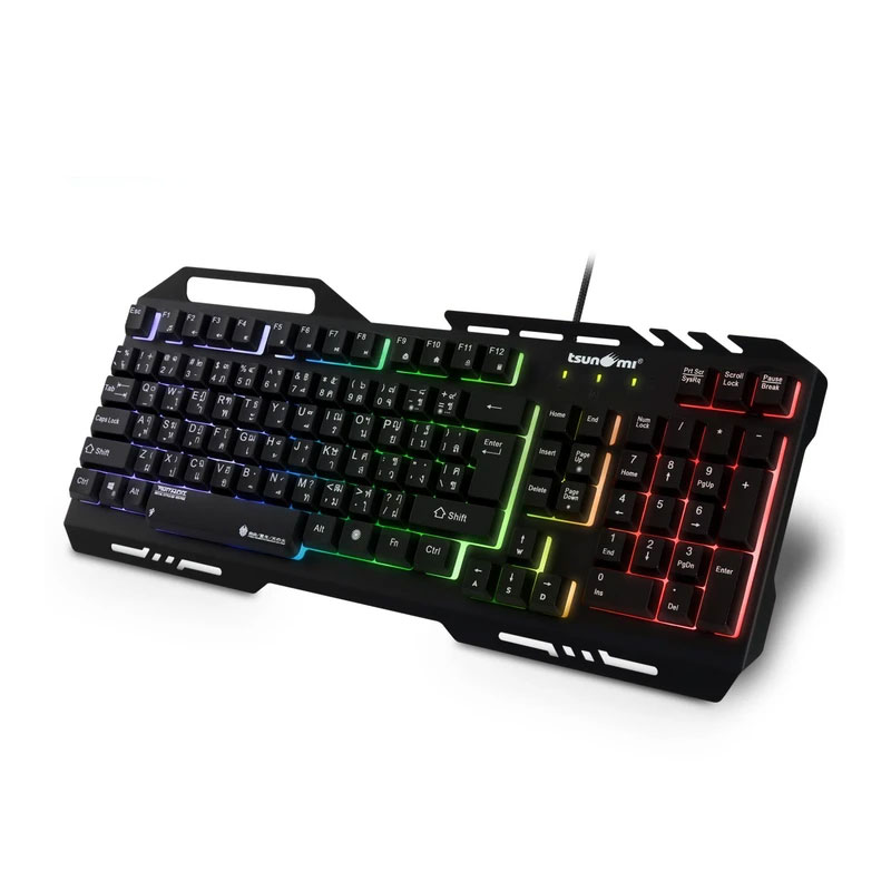 คีย์บอร์ด Tsunami GK-10 Gaming Keyboard คีย์บอร์ด Tsunami GK-10 Gaming Keyboard