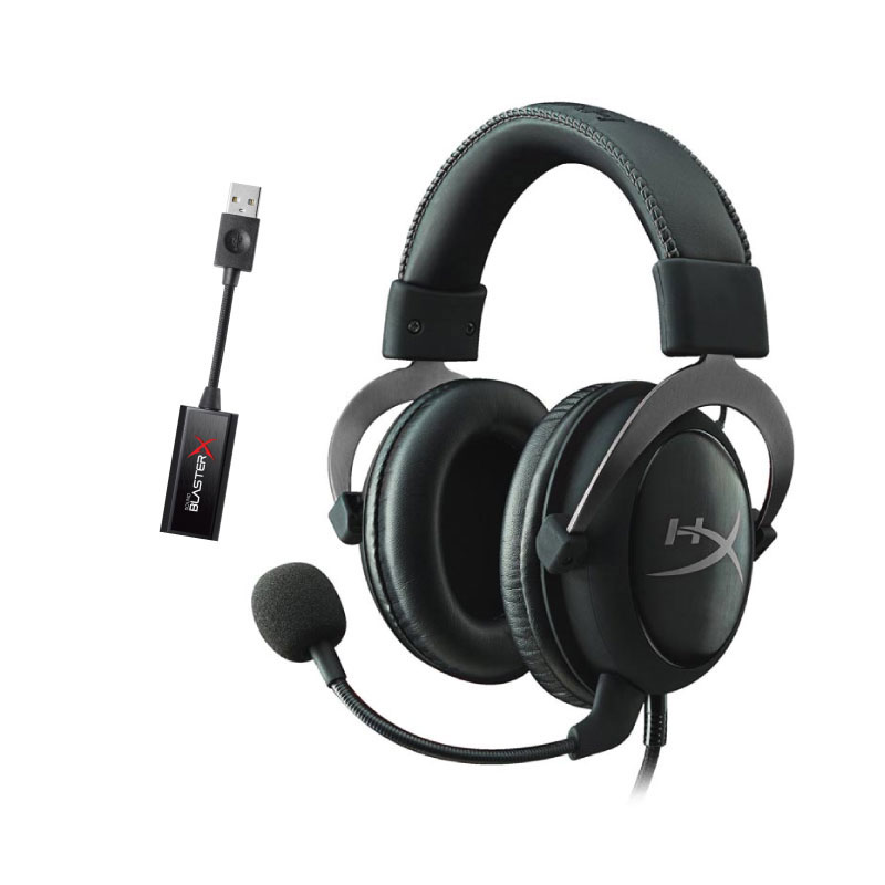 ชุดหูฟังเล่นเกม HyperX Cloud II + Creative G1 ชุดหูฟังเล่นเกม HyperX Cloud II + Creative G1