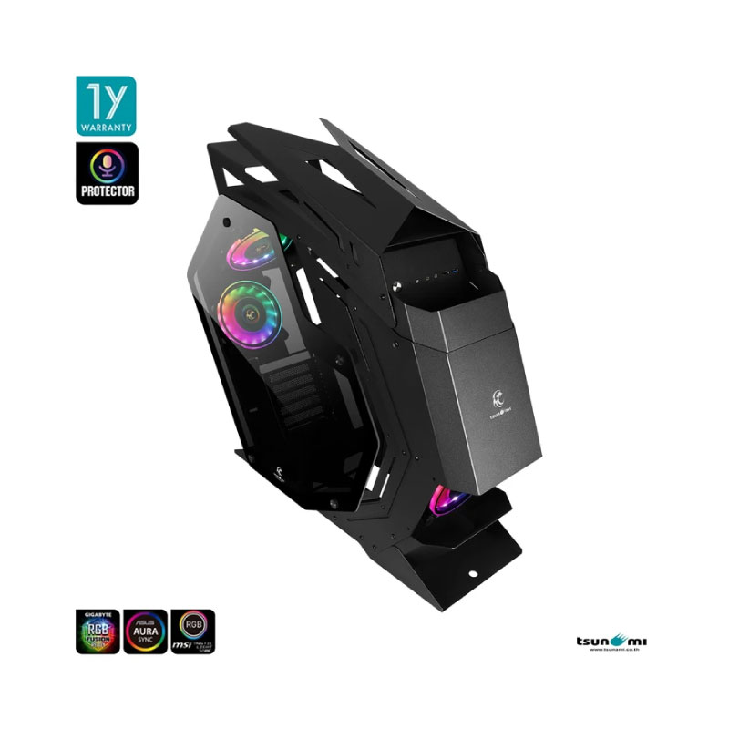 เคส Tsunami Protector Beast Computer Case Black
