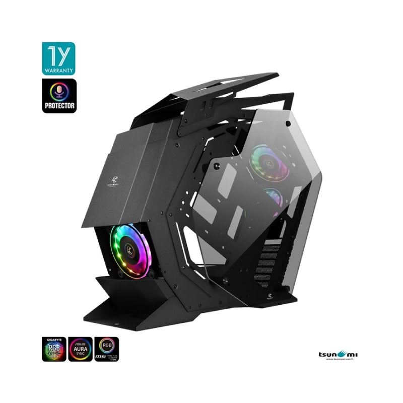 เคส Tsunami Protector Beast Computer Case Black