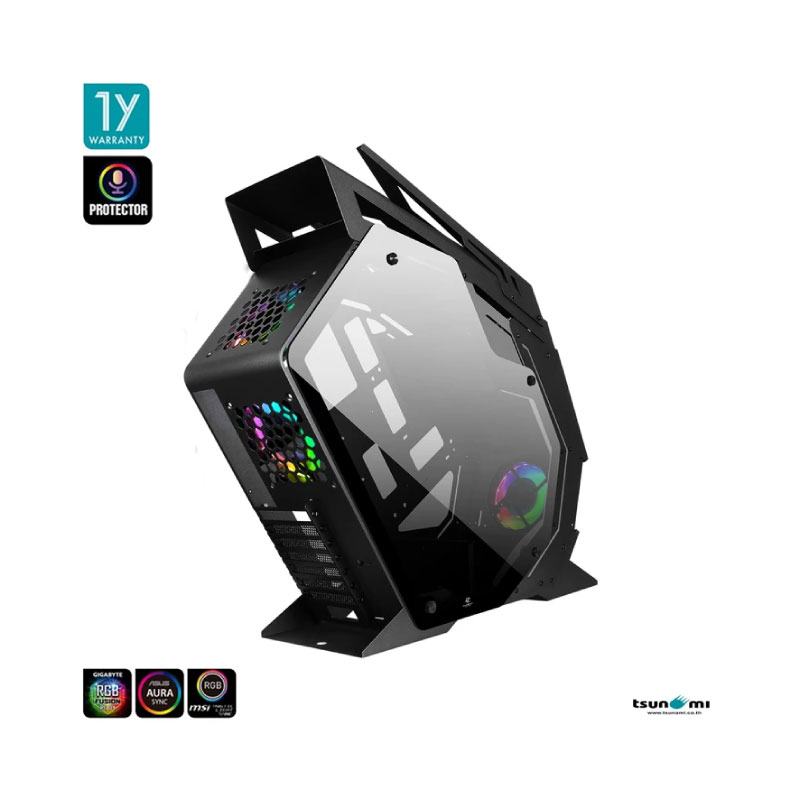 เคส Tsunami Protector Beast Computer Case Black