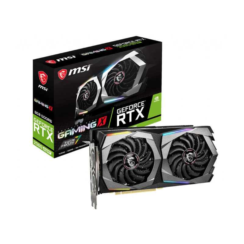 การ์ดจอ MSI Geforece RTX 2060 Super Gaming X 8GB GDDR6 256 Bit VGA การ์ดจอ MSI Geforece RTX 2060 Super Gaming X 8GB GDDR6 256 Bit VGA